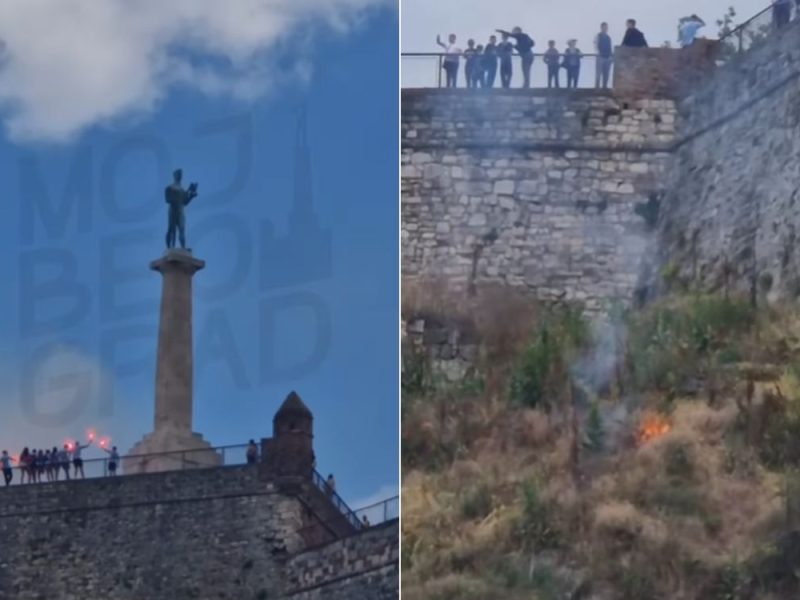 VANDALS DO NOT RESPECT THE DEAD: Monuments of National Heroes at Kalemegdan Vandalized with Nazi Symbols!