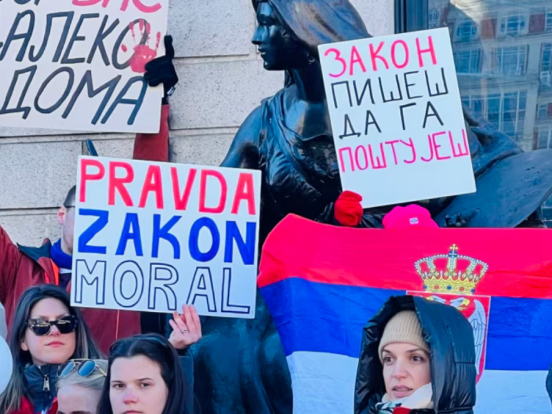 SUPPORT FOR STUDENTS FROM AROUND THE WORLD: Serbs from 70 cities sign a joint edict as a sign of support for university students!