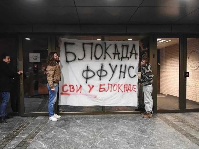 STUDENT PROTEST AT THE UNIVERSITY OF NOVI SAD ENDS: Called on all colleagues and professors to boycott classes!