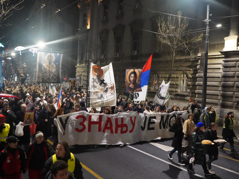 POWERFUL MESSAGE FROM STUDENTS: We might not have a patriarch who will stand before the cordon, but we saw the support of the church in every city and village!