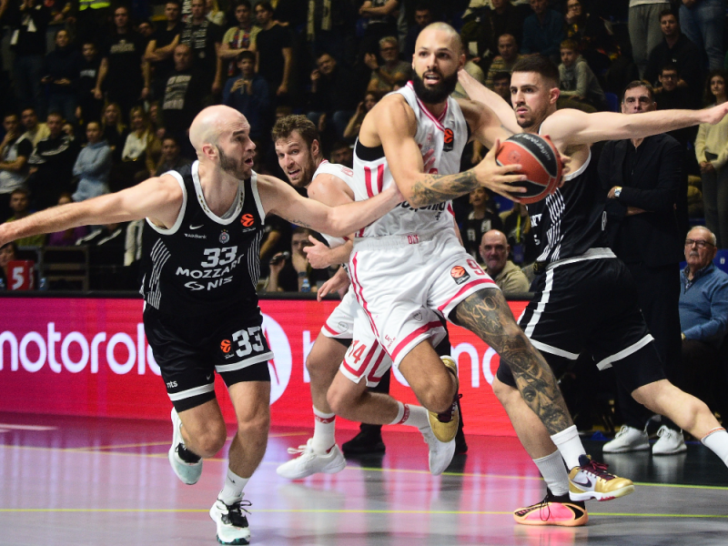 UNPRECEDENTED SHAME FOR PARTIZAN IN PIONIR: Olympiacos Ran Over the Black-and-Whites, Lost by 38 Points! (VIDEO)