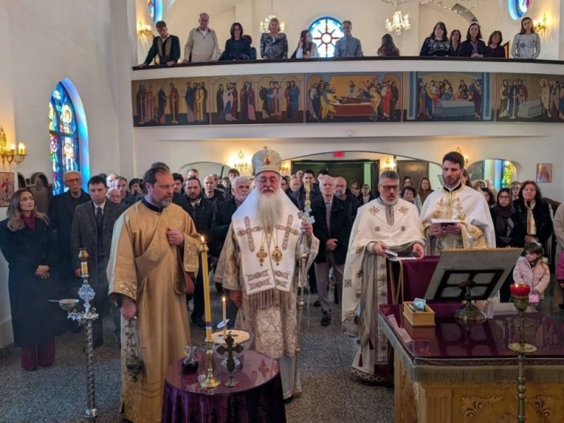 CELEBRATION IN THE SERBIAN CHURCH IN CHICAGO: Metropolitan served the feast liturgy, then promoted the priest to the rank of archpriest! (PHOTO GALLERY)