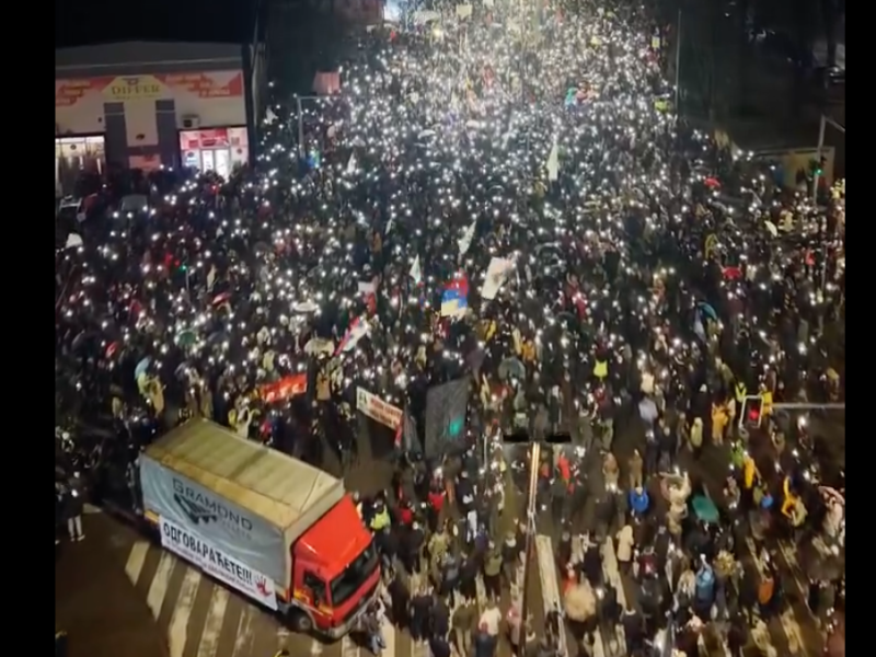 NEW EMBARRASSMENT FOR THE PUBLIC BROADCASTER: RTS devoted 18 seconds to the protest in Valjevo, the largest in the history of that city!