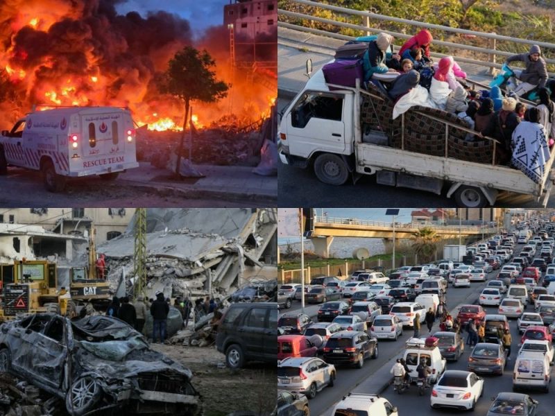 MASS EXODUS IN BEIRUT: Israel launches new wave of attacks, hundreds of thousands displaced, death toll rises! (VIDEO)
