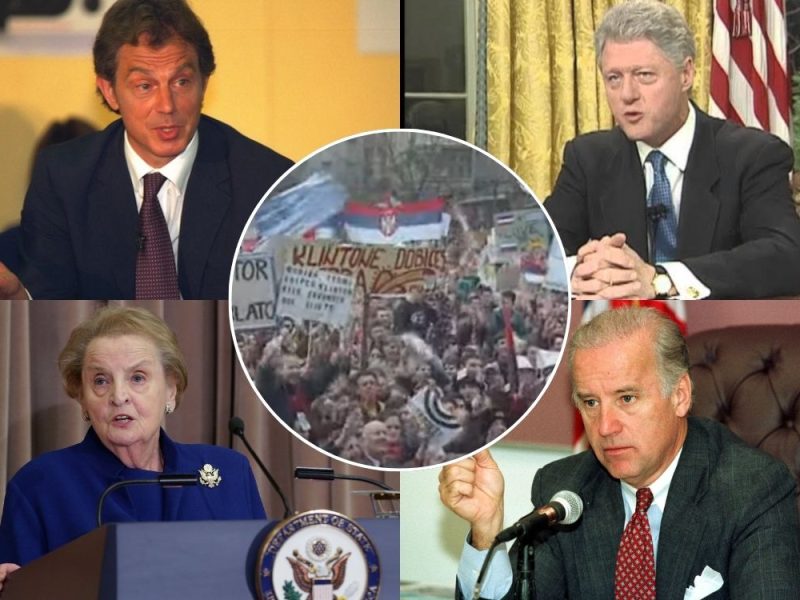 HOW ONE NATION WAS DEMONIZED: To make it easier to kill us, Clinton, Biden, and Blair called us “barbarians from the Balkans”. They got one target and one finger!