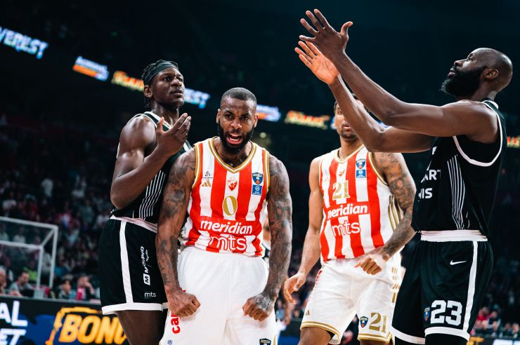 DERBY OF ALL DERBIES! Zvezda beat Partizan after drama, sparks flying everywhere, the winner decided by three-pointers! (VIDEO)