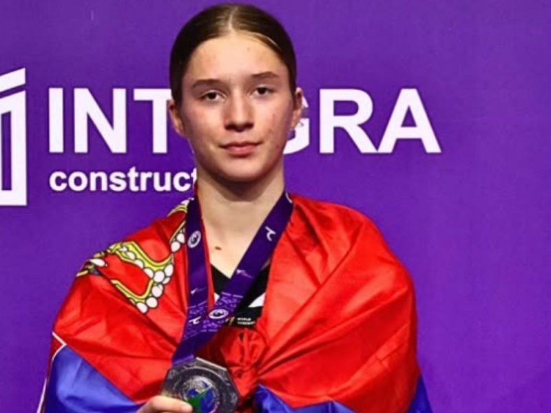 WELL DONE, EMA! Young Serbian taekwondo athlete won silver at the World Junior Championships! (VIDEO)