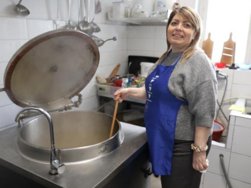 FAITH IS NOT JUST PRAYER: Priest’s wife Danijela has been volunteering and preparing food for the homeless in the church kitchen for 3 years!