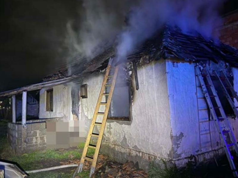 FIRE IN A FAMILY HOME NEAR LOZNICA: Immobile woman (70) perished, her brother managed to save himself!