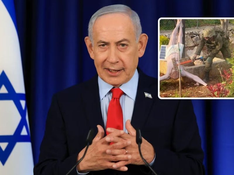 “I AM ASTONISHED AND SADDENED”: Netanyahu promised a harsh punishment for the Israeli soldier who destroyed the statue of Christ!