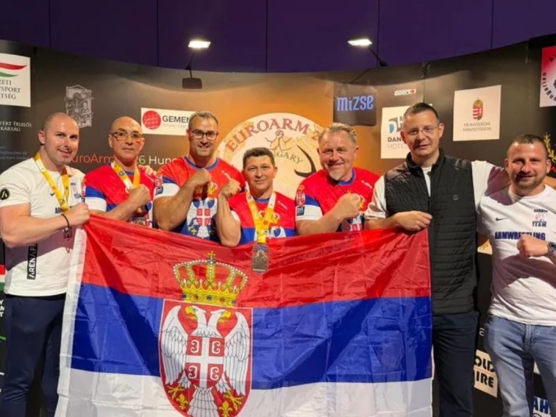 WELL DONE: Serbia won three medals at the European Armwrestling Championship!