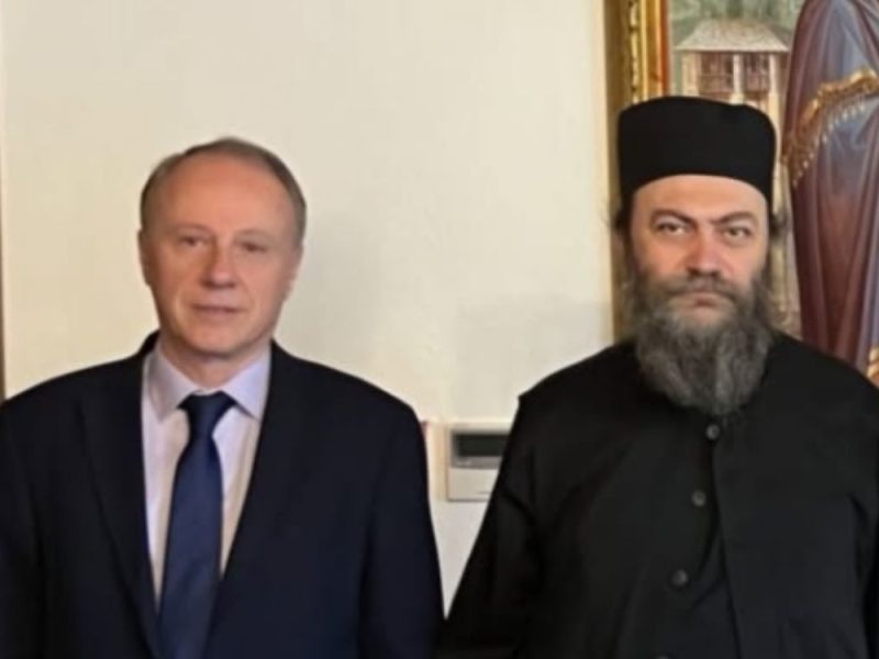 RECTOR OF THE UNIVERSITY OF BELGRADE ON MOUNT ATHOS: Djokic visited Hilandar and agreed on cooperation with the abbot! (PHOTO)