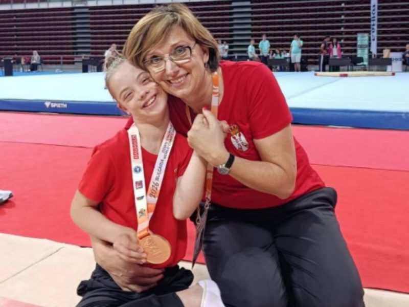 DUNJA IS SERBIA’S PRIDE: Gymnast with Down Syndrome Wins 5 Medals at the World Championship in Sofia! (PHOTO)