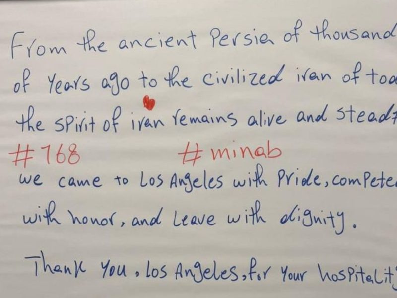 IN THE SPIRIT OF SPORTSMANSHIP AND DIGNITY: The Message Iran’s National Team Left in the Locker Room in Los Angeles Has Gone Viral!