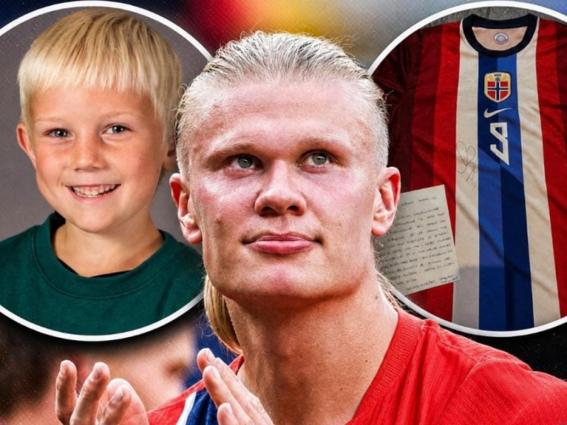 A GREAT FOOTBALLER, BUT AN EVEN GREATER HUMAN: Erling Haaland sent a letter and a jersey to the family of a tragically deceased boy who saw him as his idol!