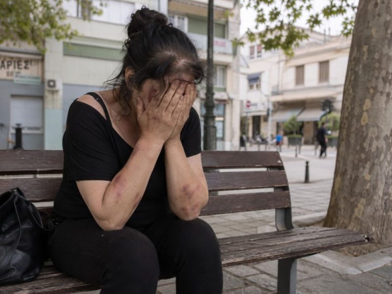 SERB BEAT HIS WIFE WHILE ON VACATION IN GREECE: Our people organized to help her return home!