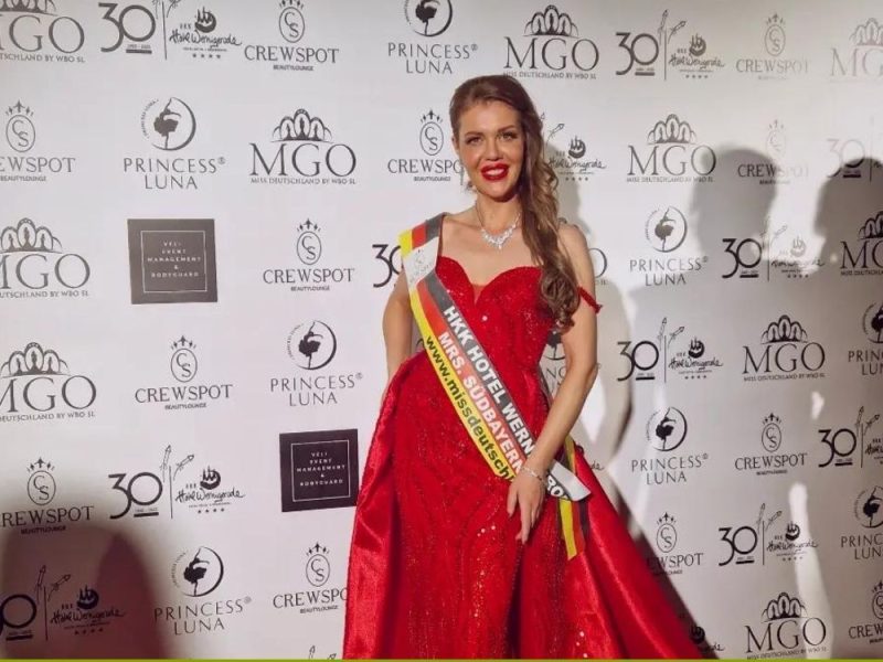 FROM A DIFFICULT CHILDHOOD TO THE MRS SOUTHERN BAVARIA TITLE: Milena Fulfilled Her Dream in Germany, Today She Fights Against Violence Against Women and Children! (PHOTO)