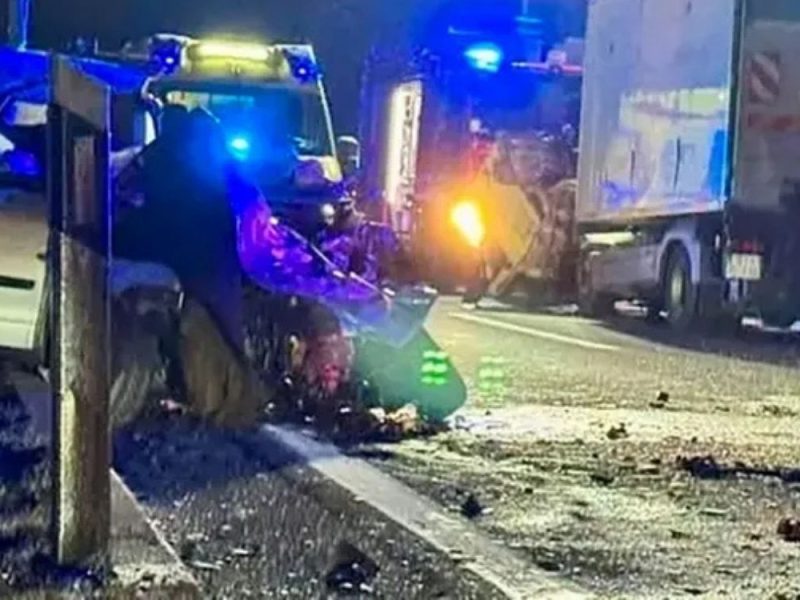 SERBIAN MAN CAUSES CHAOS ON KRK: Drunk, He Crossed Into the Opposite Lane and Hit a Truck, Car Completely Destroyed!