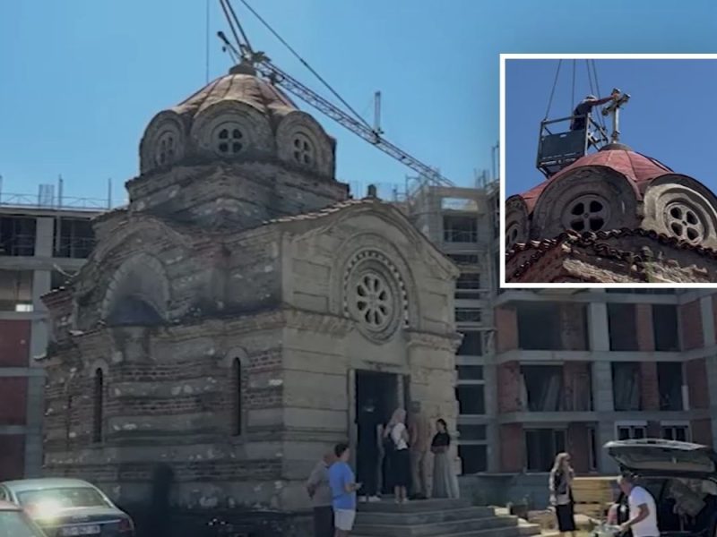 NOVI KRST NA CRKVI U KAČANIKU: Vernici obnovili svetinju u mestu u kojem Srba nema od 1999. godine!