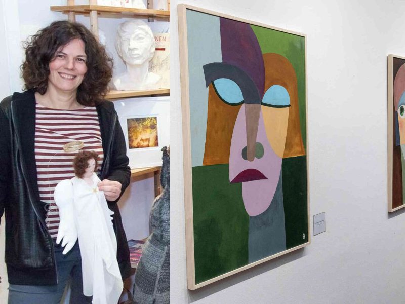 PROSLAVILA SE U NEMAČKOJ, PA SE VRATILA U SRBIJU: Olga je slikarka koja slika ljudska lica, pogledajte njenu izložbu! (FOTO GALERIJA)