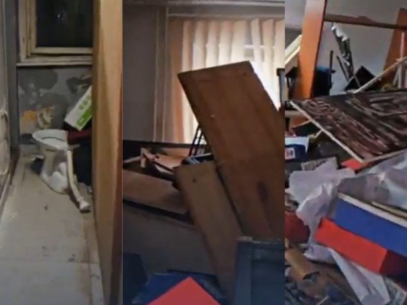 ZGRADA OPŠTINE DEVASTIRANA: Odbornici u Zvečanu zatekli demolirane prostorije, smeće razbacano po hodnicima! (VIDEO)