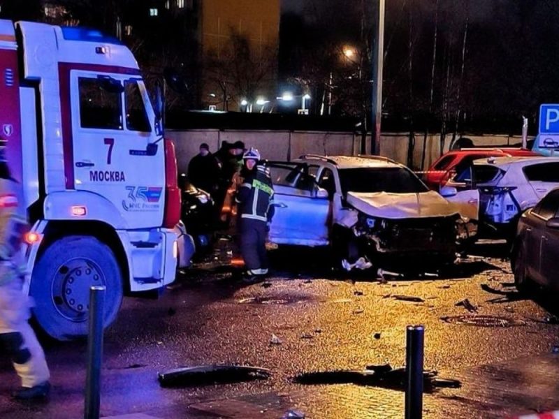 PUTINOV GENERAL RAZNET USRED MOSKVE: Eksplodirala bomba postavljena pod automobil, sumnja se na Ukrajince! (VIDEO)