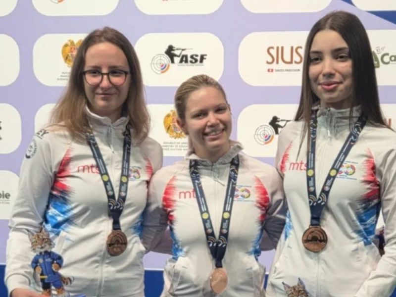 BRAVO, DEVOJKE! Srpske strelkinje osvojile bronzu na Evropskom prvenstvu u Jermeniji! (FOTO)