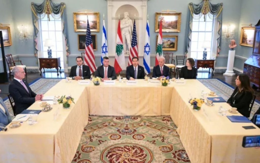 POSLE VIŠE 30 GODINA SELI ZA ISTI STO: Završena prva runda pregovora Libana i Izraela, cilj kraj rata i uticaja Hezbolaha!