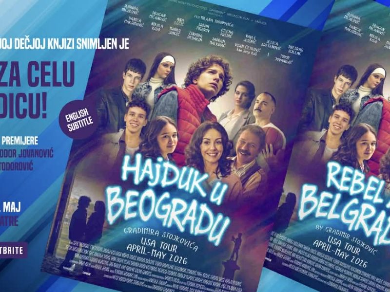 “HAJDUK U BEOGRADU“ STIŽE U ČIKAGO! Najgledaniji srpski porodični film, rađen po legendarnoj knjizi, na turneji po Americi! (VIDEO)