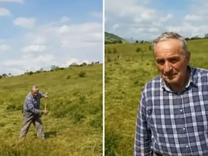 DEDA ARIF JE ŽIVA LEGENDA: Ima 80 godina i ručno kosi livade, postao simbol snage i zdravog života!