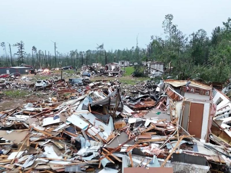 POVREĐENO NAJMANJE 17 LJUDI: Tri snažna tornada istovremeno pogodila Misisipi, evo gde je najteže! (VIDEO)