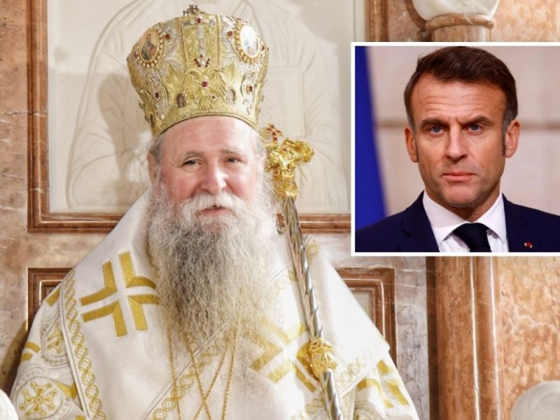 MAKRON POSETIO PRAVOSLAVNU SVETINJU U CRNOJ GORI: Mitropolit Joanikije ugostio francuskog predsednika, evo šta mu je poklonio!