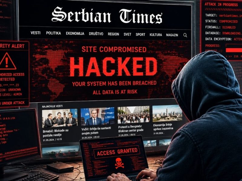 VELIKI UDAR NA SERBIAN TIMES: Posle pretnji da će nas ugasiti pre izbora, Vučićev režim preko hakera pokušao da sruši naš sajt…Nije uspeo!