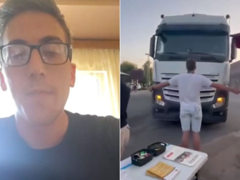 „UPLAŠIO SAM SE ZA BEZBEDNOST KOLEGA“: Jovan stao ispred kamiona „Srbija pobeđuje“ koji se zaleteo na studente! (VIDEO)
