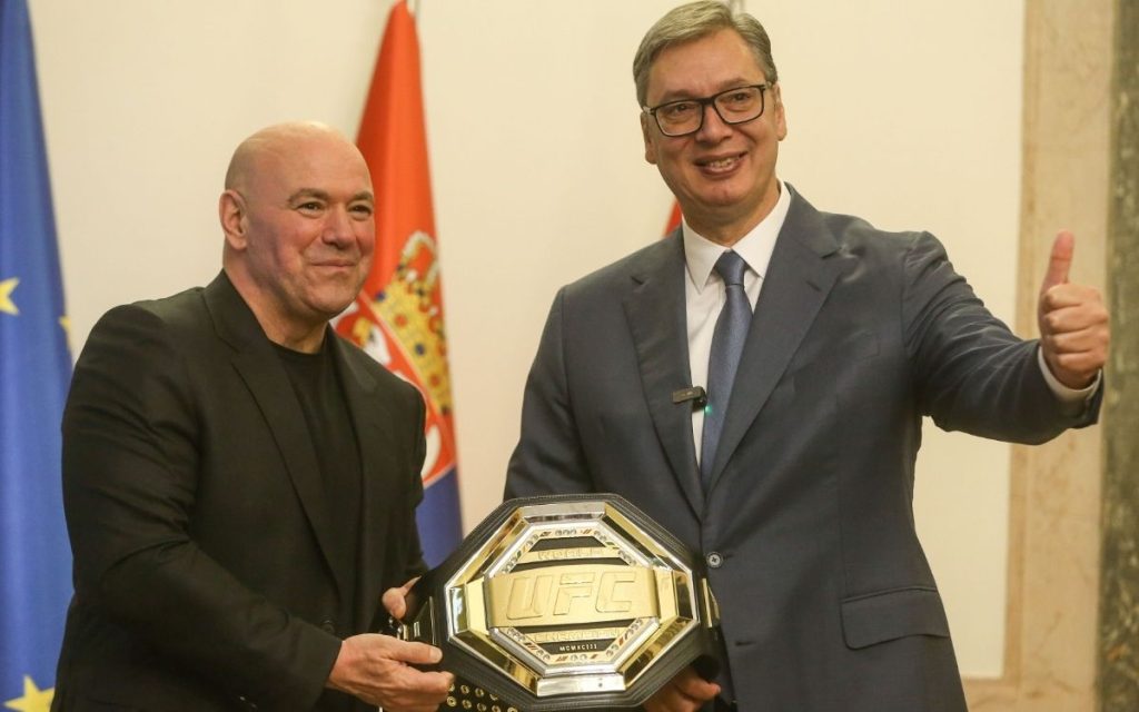 NARODNE PARE ZA POLITIČKI MARKETING: Vučić dao 2,2 miliona evra da dovede UFC u Beograd!