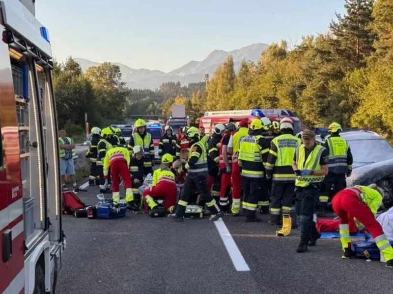SRPKINJA SA TROJE DECE PREŽIVELA PAKAO U AUSTRIJI: Auto im se zapalio na auto-putu, hrabri vatrogasac im spasao živote dok su drugi nemo gledali! (FOTO)