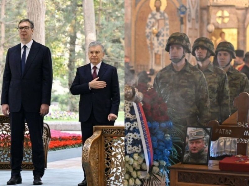 DVE STRANE SRBIJE: Dok desetine hiljada građana ispraćaju generala Mladića, Vučić dočekuje predsednika Uzbekistana!