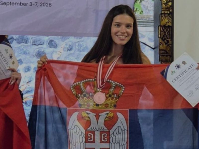 LANA JE PONOS BEOGRADA: Gimnazijalka osvojila bronzanu medalju na Svetskom prvenstvu na Baliju!