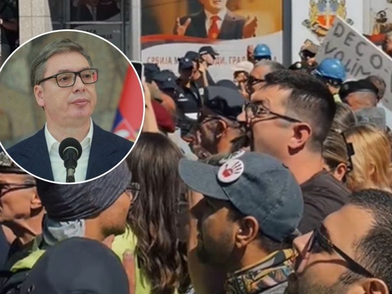 SKUP ZA ODABRANE GRAĐANE: Policija zaustavila Nišlije na 300 metara od Vučića, oni mu poručili da ga ne žele u svom gradu! (VIDEO)