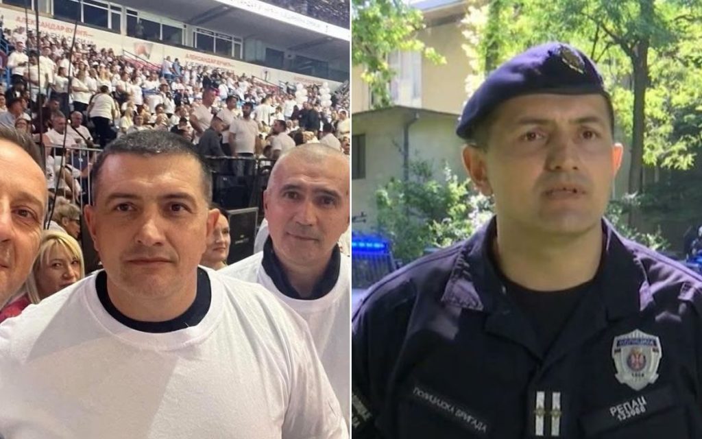 KOMANDANT ŽANDARMERIJE NA SNS MITINGU U ARENI: Radoslav Repac prekršio zakon koji pripadnicima policije i vojske ne dozvoljava da se pojavljuju na stranačkim skupovima!