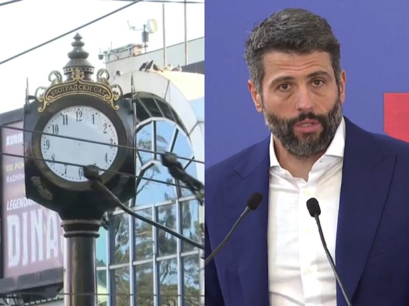 TERAZIJE NA TERAZIJAMA, A SADA SAT BEZ KAZALJKI: Šapićevo „remek-delo“ na Trgu republike plaćeno 100.000 evra javnim novcem!