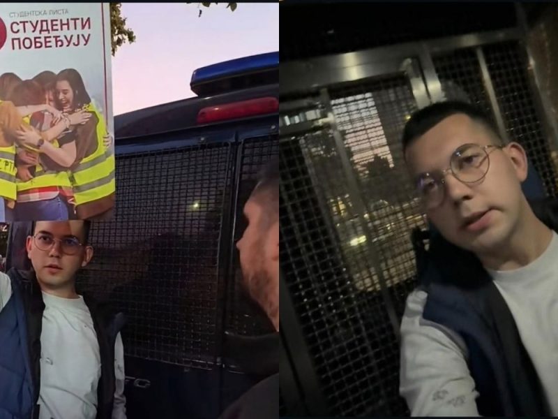 ADVOKAT UHAPŠENOG STUDENTA MATEJE NIKOLIĆA: „Ovo je politička farsa i tragikomedija, cilj je da se Studentska lista predstavi kao nasilnička!“