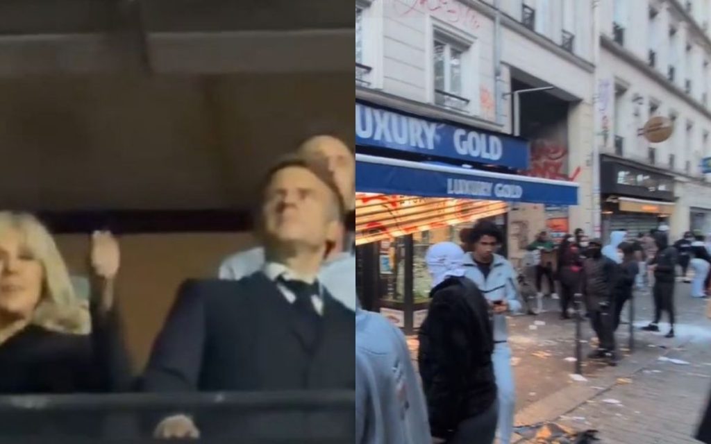 UPOREĐENI SA MARIJOM ANTOANETOM: Dok mu pola miliona građana divlja po Francuskoj, Makron pleše sa ženom na koncertu! (VIDEO)