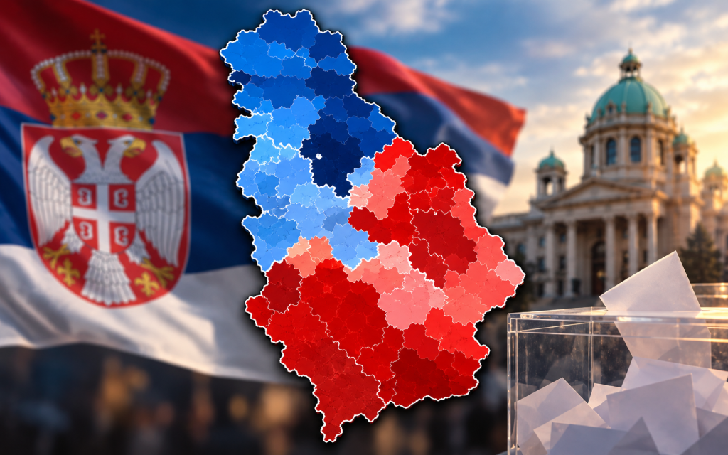 IZBORNA MAPA SRBIJE: Studenti ubedljivi u Beogradu i Novom Sadu, Vučić zadržao podršku na jugu – evo kako je glasala Srbija!